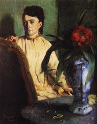 Edgar Degas Woman with Porcelain Vase oil painting picture